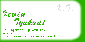 kevin tyukodi business card